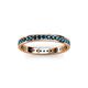 3 - Livia 1.70 mm Blue Diamond Eternity Band 