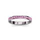 3 - Livia 1.70 mm Pink Sapphire Eternity Band 