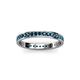 3 - Livia 1.70 mm Blue Diamond Eternity Band 