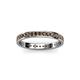 3 - Livia 1.70 mm Smoky Quartz Eternity Band 