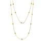 1 - Lien (13 Stn/3mm) Yellow Diamond on Cable Necklace 