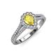 3 - Raisa Desire Yellow Sapphire and Diamond Halo Engagement Ring 