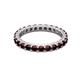 3 - Joyce 3.00 mm Red Garnet Eternity Band 