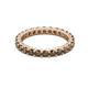 3 - Joyce 3.00 mm Smoky Quartz Eternity Band 