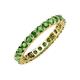 4 - Joyce 3.00 mm Green Garnet Eternity Band 