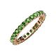4 - Joyce 3.00 mm Green Garnet Eternity Band 