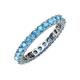 4 - Joyce 3.00 mm Blue Topaz Eternity Band 