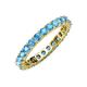 4 - Joyce 3.00 mm Blue Topaz Eternity Band 