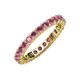 4 - Joyce 3.00 mm Rhodolite Garnet Eternity Band 