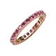 4 - Joyce 3.00 mm Rhodolite Garnet Eternity Band 