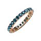 4 - Joyce 3.00 mm Blue Diamond Eternity Band 
