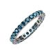 4 - Joyce 3.00 mm London Blue Topaz Eternity Band 