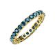4 - Joyce 3.00 mm London Blue Topaz Eternity Band 