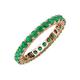 4 - Joyce 3.00 mm Emerald Eternity Band 