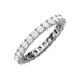 4 - Joyce 3.00 mm White Sapphire Eternity Band 