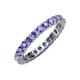 4 - Joyce 3.00 mm Tanzanite Eternity Band 
