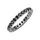 4 - Joyce 3.00 mm Black Diamond Eternity Band 