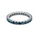 3 - Joyce 3.00 mm Blue Diamond Eternity Band 