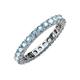 4 - Joyce 3.00 mm Aquamarine Eternity Band 