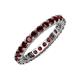 4 - Joyce 3.00 mm Red Garnet Eternity Band 