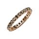 4 - Joyce 3.00 mm Smoky Quartz Eternity Band 
