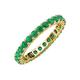 4 - Joyce 3.00 mm Emerald Eternity Band 