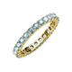 4 - Joyce 3.00 mm Aquamarine Eternity Band 