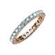 4 - Joyce 3.00 mm Aquamarine Eternity Band 