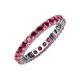 4 - Joyce 3.00 mm Ruby Eternity Band 