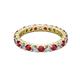2 - Joyce 3.00 mm Ruby and Diamond Eternity Band 