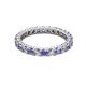 2 - Joyce 3.00 mm Tanzanite and Diamond Eternity Band 