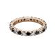 2 - Joyce 3.00 mm Black and White Diamond Eternity Band 