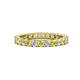1 - Joyce 3.00 mm Yellow and White Diamond Eternity Band 