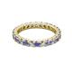 2 - Joyce 3.00 mm Tanzanite and Diamond Eternity Band 