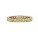 1 - Joyce 3.00 mm Yellow and White Diamond Eternity Band 