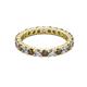 2 - Joyce 3.00 mm Smoky Quartz and Diamond Eternity Band 