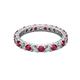 2 - Joyce 3.00 mm Ruby and Diamond Eternity Band 
