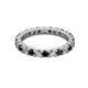 2 - Joyce 3.00 mm Black and White Diamond Eternity Band 