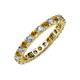 3 - Joyce 3.00 mm Citrine and Diamond Eternity Band 