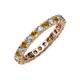 3 - Joyce 3.00 mm Citrine and Diamond Eternity Band 