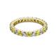 2 - Joyce 3.00 mm Yellow and White Diamond Eternity Band 