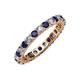 3 - Joyce 3.00 mm Blue Sapphire and Diamond Eternity Band 