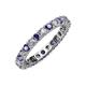 3 - Joyce 3.00 mm Iolite and Diamond Eternity Band 