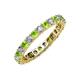 3 - Joyce 3.00 mm Peridot and Diamond Eternity Band 