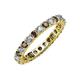 3 - Joyce 3.00 mm Smoky Quartz and Diamond Eternity Band 