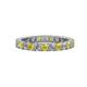 1 - Joyce 3.00 mm Yellow Sapphire and Diamond Eternity Band 