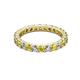 2 - Joyce 3.00 mm Yellow Sapphire and Diamond Eternity Band 