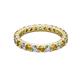 2 - Joyce 3.00 mm Citrine and Diamond Eternity Band 