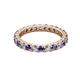 2 - Joyce 3.00 mm Iolite and Diamond Eternity Band 