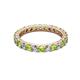 2 - Joyce 3.00 mm Peridot and Diamond Eternity Band 